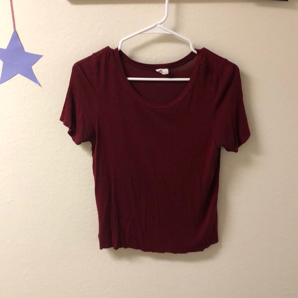 Red crop top